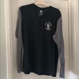 Men’s XXL ‘47 Raglan SD Padres long sleeve t-shirt
